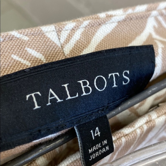 Talbots 14 print cotton pants - Picture 5 of 9